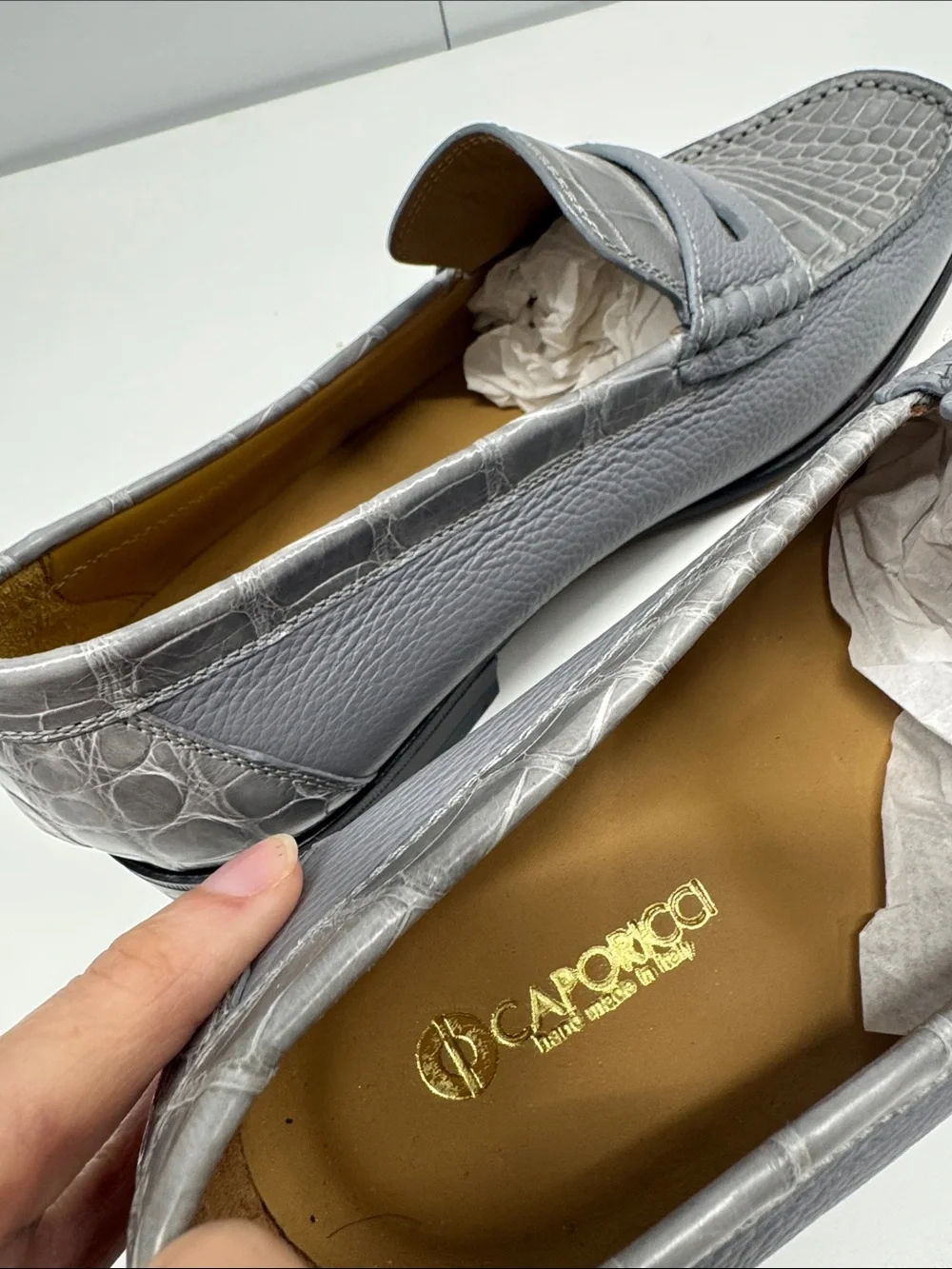Caporicci Alligator shoes size 8